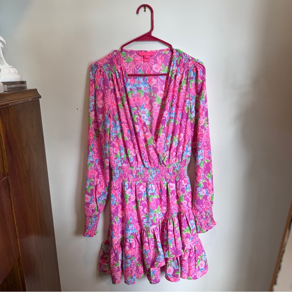 Lilly Pulitzer Pink Floral Dress